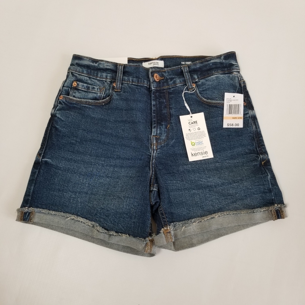 Kensie Denim Shorts Size 2/26 NWT